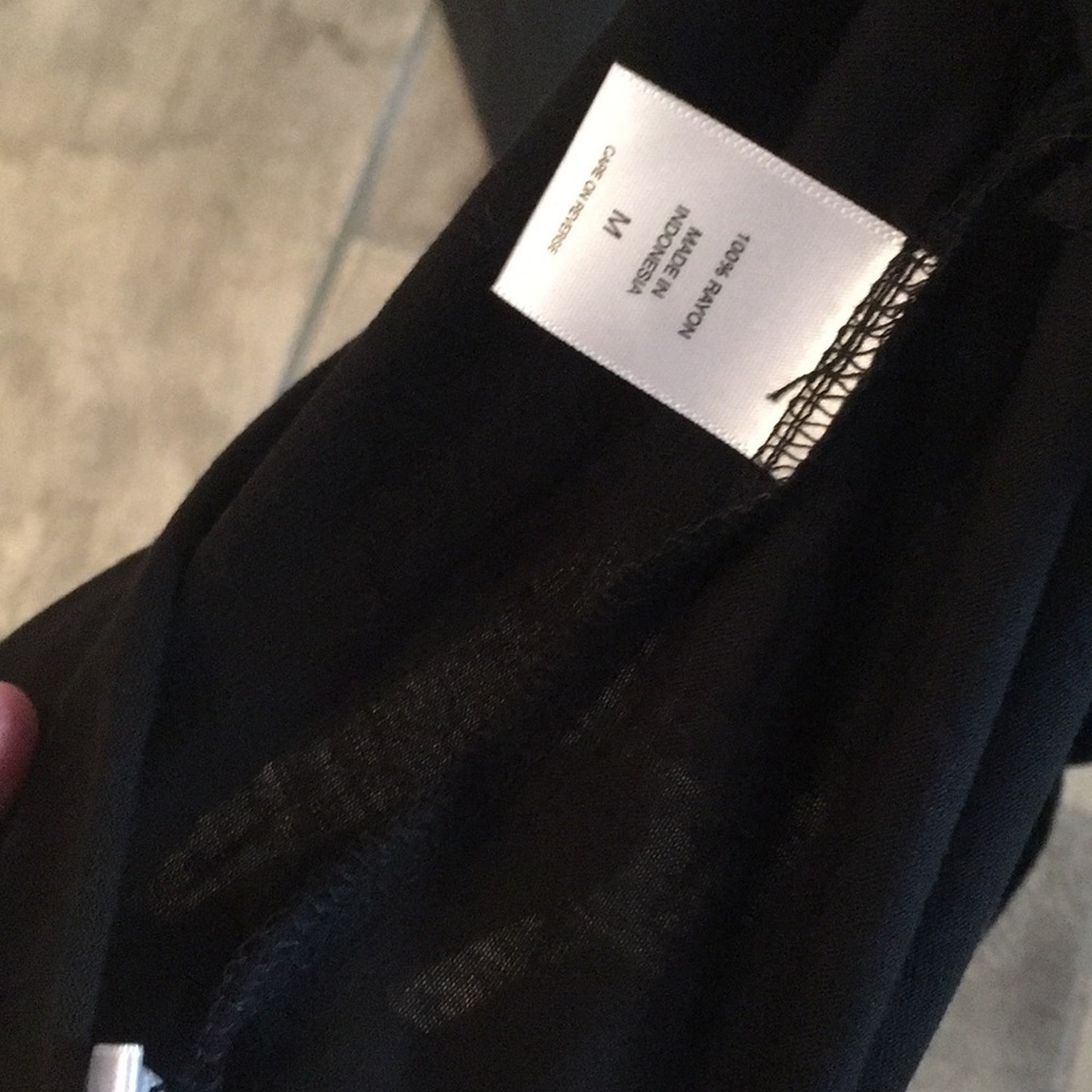 NWT NY & Company Black Light Loose Maxi Dress Casual chic Travel Basic Essential - Picture 7 of 7